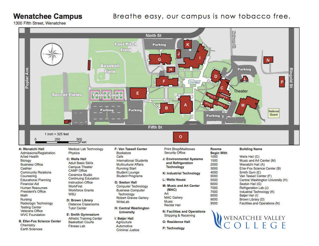 Wenatchee Campus Map