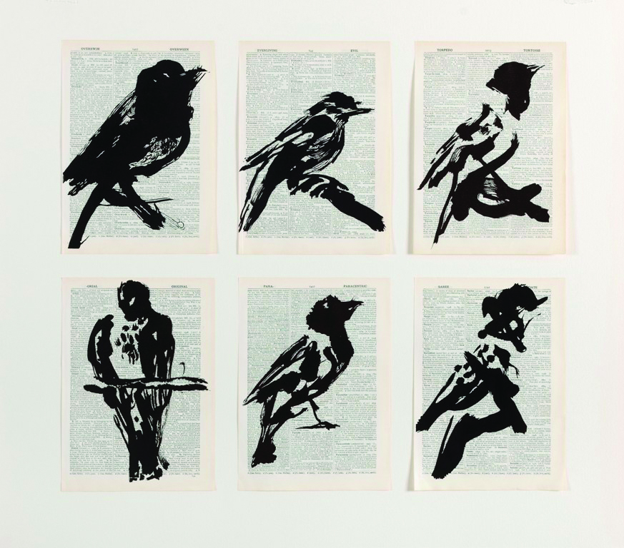 WILLIAM KENTRIDGE, UNIVERSAL ARCHIVE (SIX BIRDS)