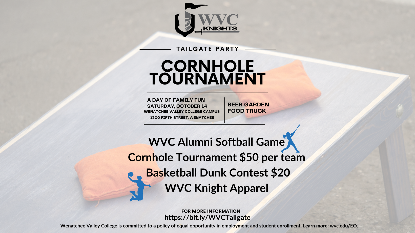 WVC Tailgate and Cornhole Tourney