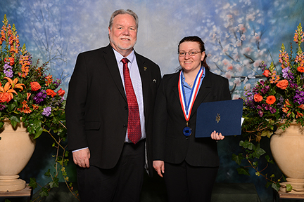 Falon Lammers and Dr. Jim Richardson