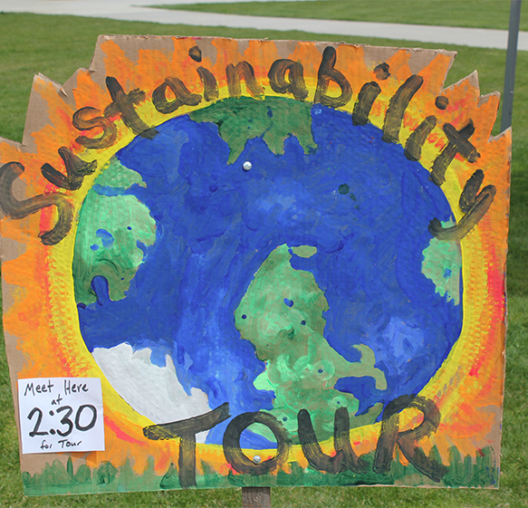 Earth Day Sustainability sign