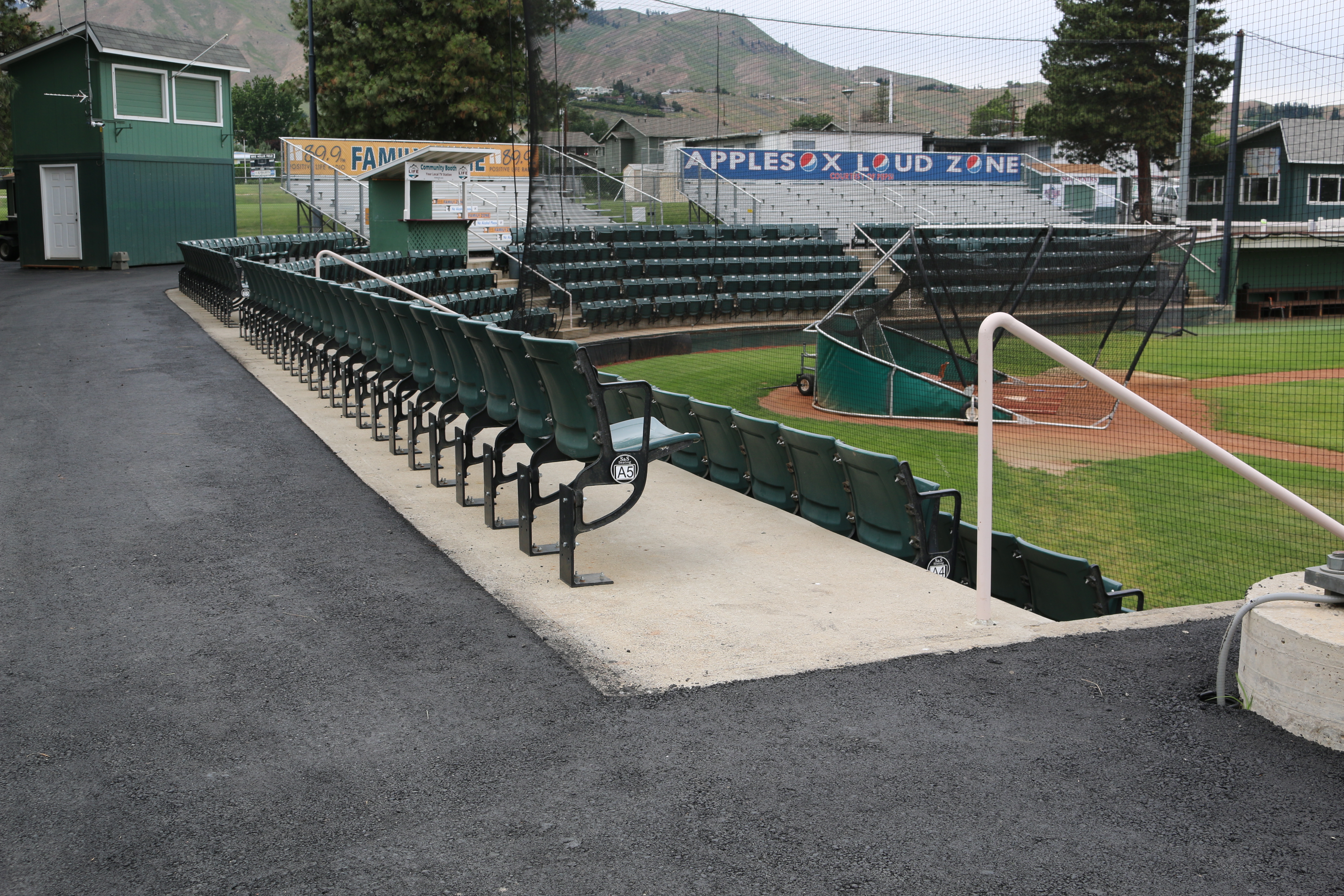 Asphalt at Paul Thomas Sr. baseball field