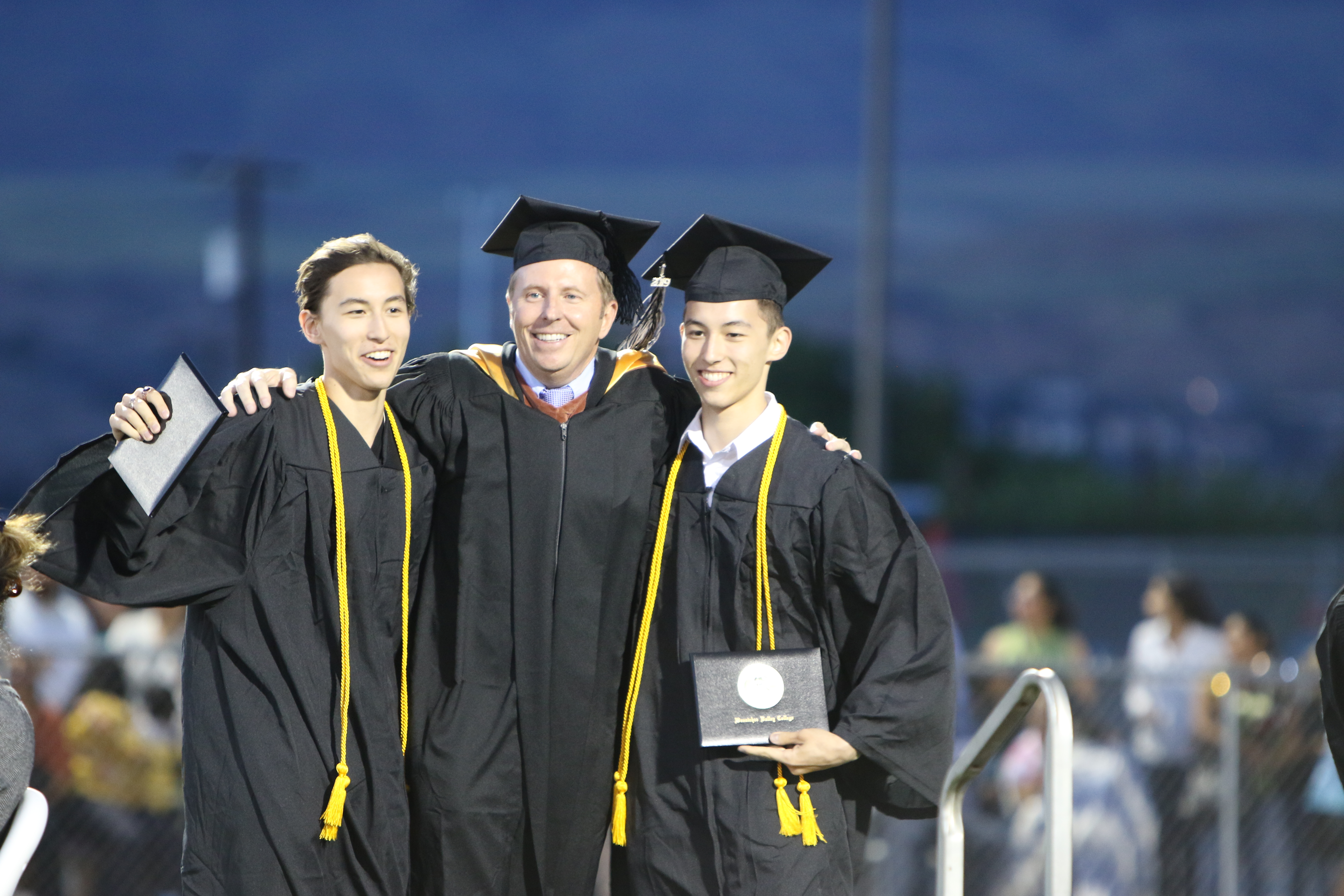 From left to right: Kai Bailey, Scott Bailey and Aydan Bailey