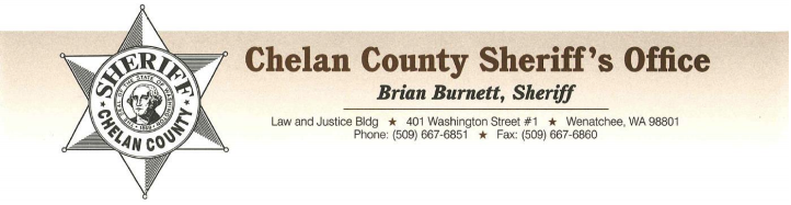 Chelan County Sheriff's Office, Brian Burnett, Sheriff 